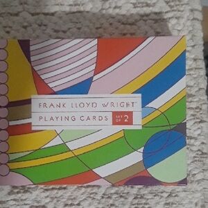Frank Lloyd Wright Multicolor Playing Cards Set, 2 decks